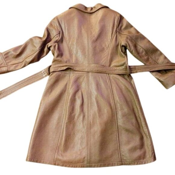 Vintage Mid Western Sport Togs Deerskin Leather Coat Women 34 Used - Picture 9 of 12